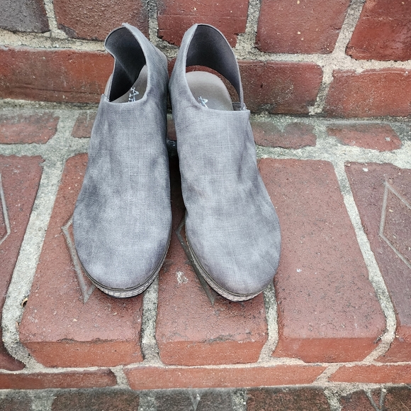 Antelope grey leather wedges size 40 - Picture 4 of 5